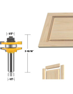 Juego de Brocas de Router OLETBE 3 Pcs 12mm Carburo 2
