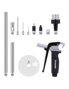 Hromee Kit Pistola de Aire 12 Piezas con Boquillas y Extensiones