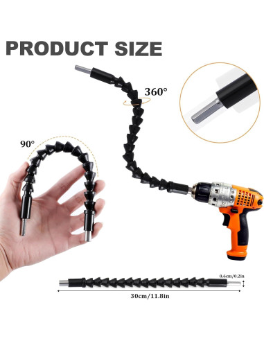 Juego de Brocas Flexibles 17 Pcs Dualshine con Accesorios