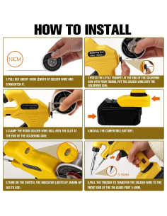 Kit Soldador Inalámbrico RexLeLXB 30W para Dewalt 20V 2