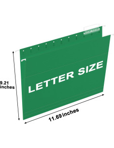 Carpetas Colgantes HERKKA Verde Reforzadas 30 Unidades A4 2