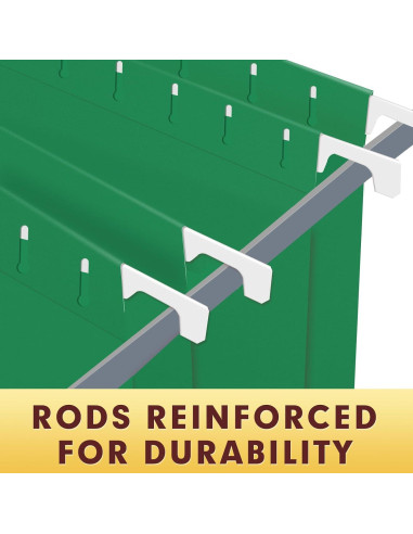 Carpetas Colgantes HERKKA Verde Reforzadas 30 Unidades A4