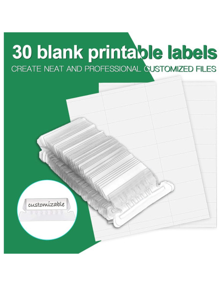 Carpetas Colgantes HERKKA Verde Reforzadas 30 Unidades A4