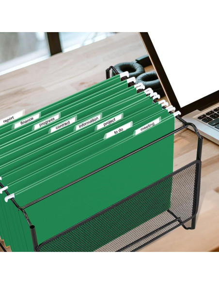 Carpetas Colgantes HERKKA Verde Reforzadas 30 Unidades A4