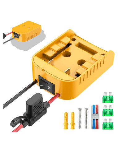Adaptador para Batería Dewalt 20V Kzreect con Interruptor