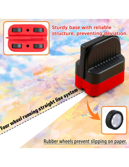 Cortador de Papel de Regalo LIZAAL 2 Paquetes con Ruedas