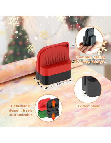 Cortador de Papel de Regalo LIZAAL 2 Paquetes con Ruedas