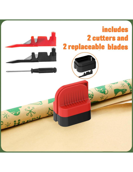 Cortador de Papel de Regalo LIZAAL 2 Paquetes con Ruedas
