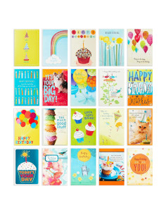 Asortimento de Tarjetas de Cumpleaños Hallmark - 20 Tarjetas y Sobres
