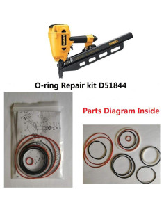 Kit O-ring DeWALT D51844 D51845 D51822 Mantenimiento 2
