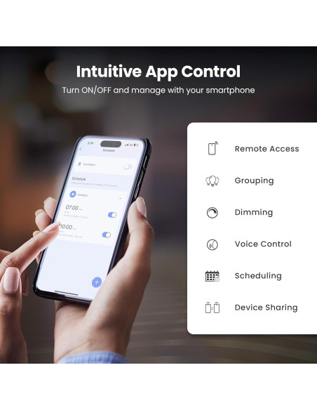 Bombilla Inteligente ST21 Feit Electric 6W RGBW Regulable 3 Unidades