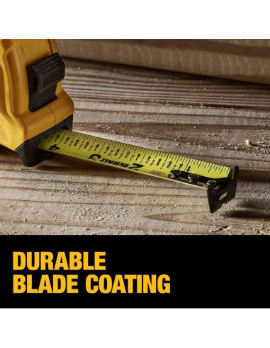 Cinta Métrica DEWALT Atomic 3,96 m con Freno de Dedo