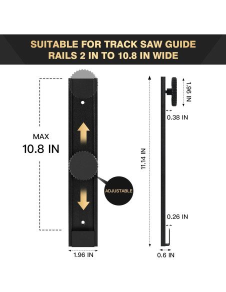 Juego de 2 Accesorios de Riel Guía YINSUKI para Sierra