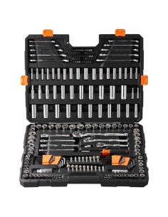 Juego de Herramientas Mecánicas VEVOR 205 Pcs Acero Vanadio