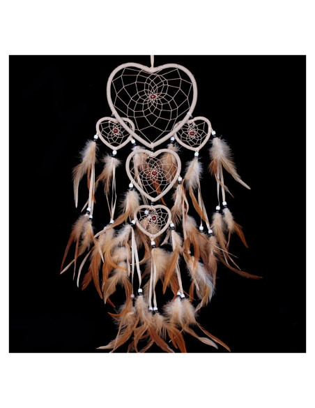 Atrapasueños Beige Hecho a Mano WESTONETEK 21.6x19.8cm