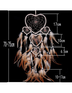 Atrapasueños Beige Hecho a Mano WESTONETEK 21.6x19.8cm 2