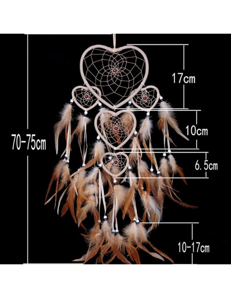 Atrapasueños Beige Hecho a Mano WESTONETEK 21.6x19.8cm