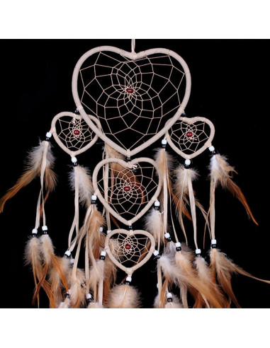 Atrapasueños Beige Hecho a Mano WESTONETEK 21.6x19.8cm