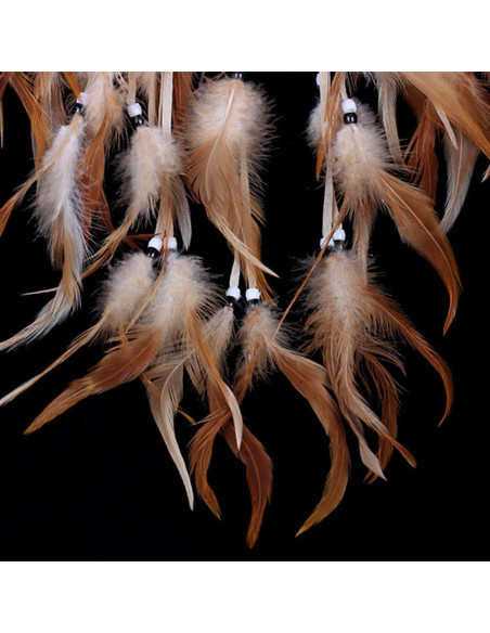 Atrapasueños Beige Hecho a Mano WESTONETEK 21.6x19.8cm