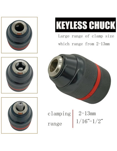 Mandril sin llave Kimgu 2-13mm para taladros eléctricos