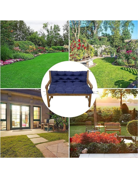 Cojín de Reemplazo para Columpio YXMKJOS 3 Plazas Impermeable