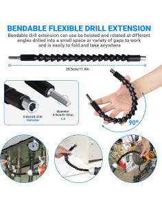 Juego de Extensión de Brocas Flexible Grednfhat 32 Piezas 2