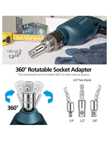 Juego de Extensión de Brocas Flexible Grednfhat 32 Piezas