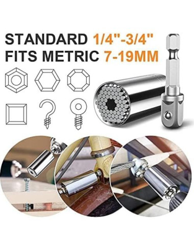 Juego de Extensión de Brocas Flexible Grednfhat 32 Piezas