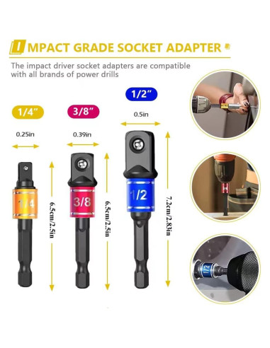 Juego de Extensión de Brocas Flexible Grednfhat 32 Piezas