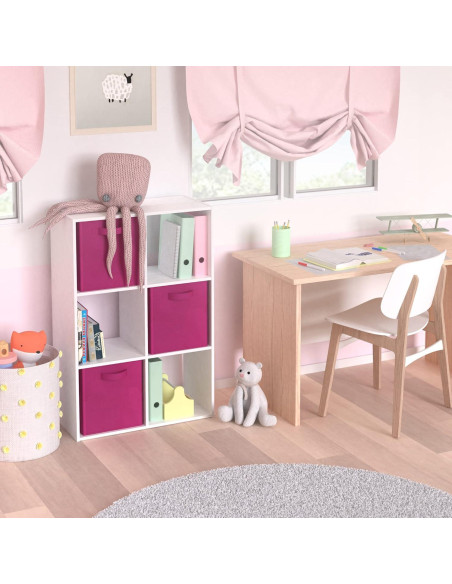 Organizador de Almacenamiento ClosetMaid Cubeicals 6 Cubos Blanco