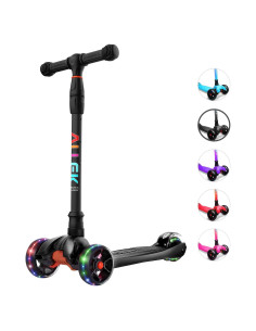 Scooter Allek B02 Ajustable para Niños 3-12 Años Negro