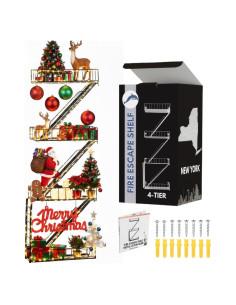 Estante de Pared de Escape de Fuego VERSATILE KAS Negro 4 Niveles