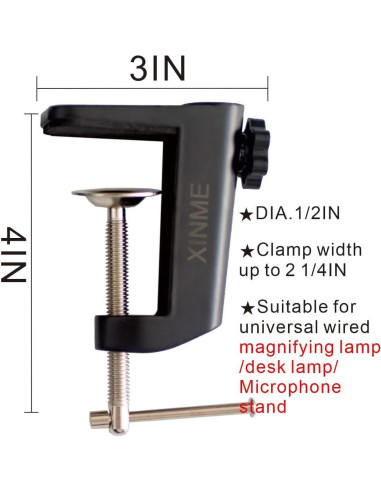 Abrazaderas C de Reemplazo XINME 2-Pack para Lámparas y Micrófonos