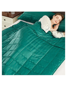 Manta con peso Anfie 122x183 cm 6.8 kg poliéster verde