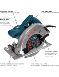 Sierra Circular Bosch CS5 120V 7-1/4" 1800W Azul 2