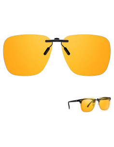Gafas Clip-On TJUTR para Bloqueo de Luz Azul Amarillo