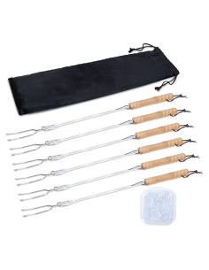 Palos de Asar HENGI 76.2 cm Acero Inoxidable Telescópicos