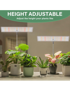 Luz de Crecimiento LED LORDEM 2 Paquete Ajustable 10W 2