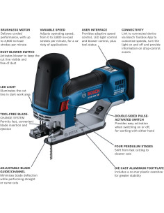 Sierra de calar BOSCH GST18V-60BC 18V sin escobillas 2