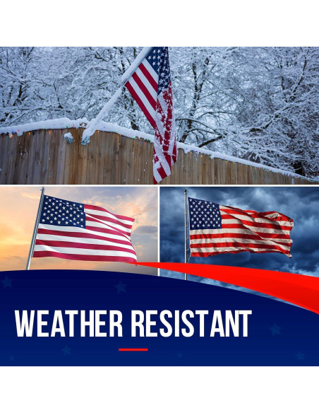 Bandera Americana 3x5 Hecha en EE. UU. Rushmore Rose FMAA