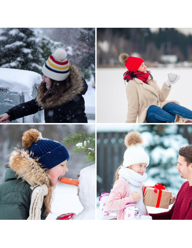 20 Pompones de Piel Sintética Cosweet 11.43 cm para Manualidades