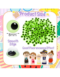 300 Ojos Móviles Brillantes en la Oscuridad 8mm DIVINA VITAE 2