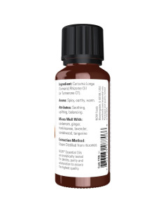Aceite Esencial de Cúrcuma NOW Foods 100% Puro 29.57 ml 2