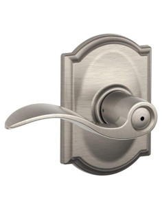 Cerradura de Privacidad Schlage F40 ACC 619 CAM Níquel Satinado