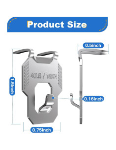20 Ganchos de Yeso LZC para Colgar Cuadros hasta 18kg 2