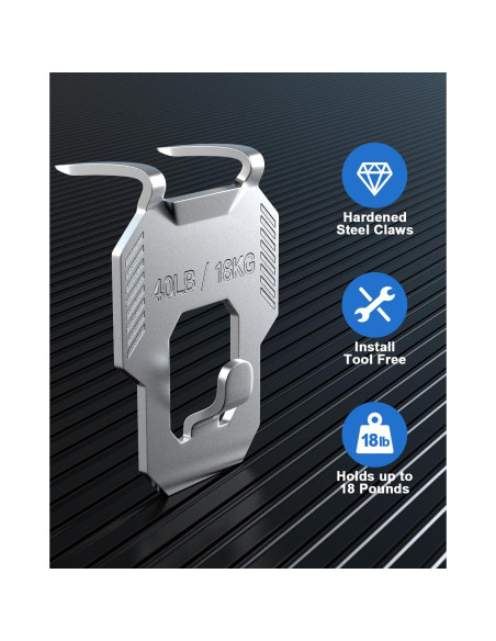 20 Ganchos de Yeso LZC para Colgar Cuadros hasta 18kg