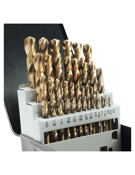 Juego de 29 Brocas de Cobalto GMTOOLS M35 1.5-12.7mm