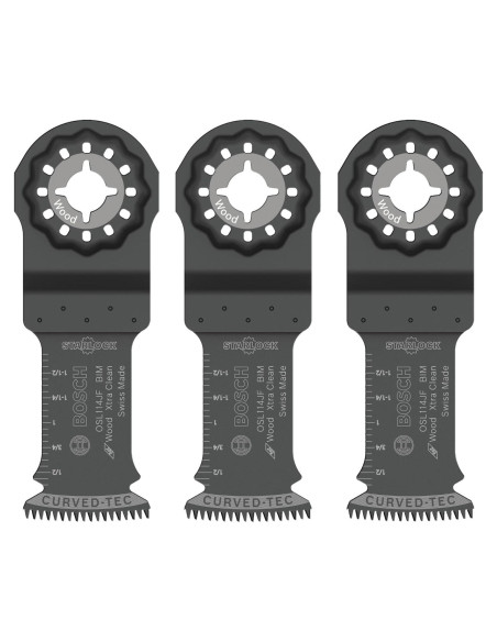 Cuchillas Oscilantes Bosch OSL114JF-3 Bi-Metal 3 Piezas 3,18 cm