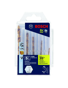 Juego de 5 Brocas de Titanio Bosch TI5IM para Impacto