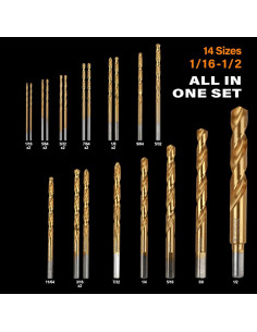 Juego de Brocas de Cobalto M35 20PCS para Metal con Estuche 2